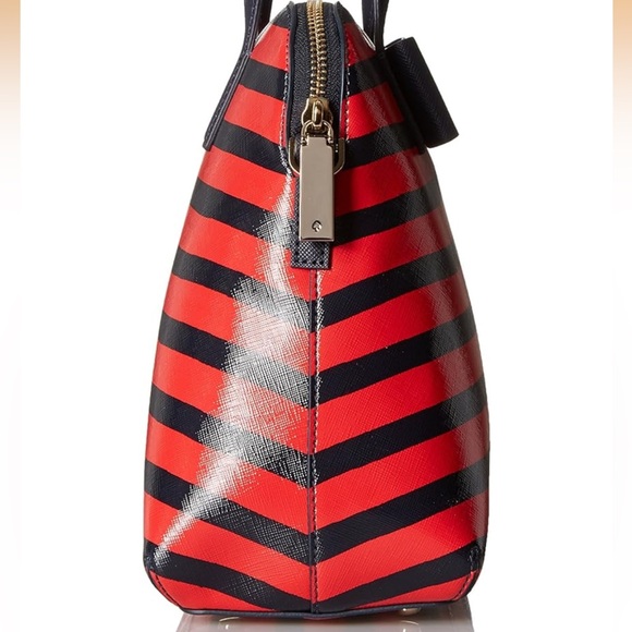 kate spade new york Julia Street Stripe Maise Satchel Bag - Picture 9 of 16